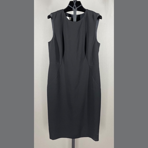 NEW Hobbs Dress Womens 8 black Alva pencil sheath cocktail classic - Picture 1 of 11